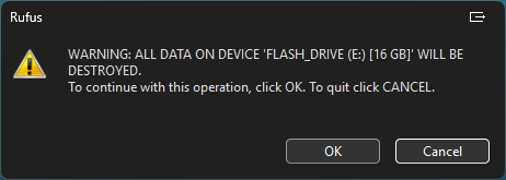 Click start to wipe drive and copy UBCD to FD