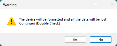 Double Check that we want to Destroy Data